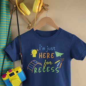 Back to School T-Shirt, Here for Recess, Back to School Style